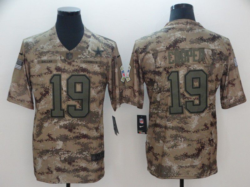 Men Dallas cowboys #19 Cooper Nike Camo Salute to Service Retired Player Limited NFL Jersey